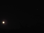 十六夜の月と木星