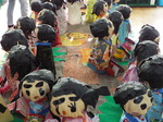 Ｎちゃん幼稚園のＮちゃん組の紙粘土人形