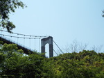 渓谷から観た吊り橋