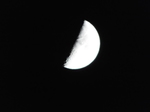17:25の上弦の月