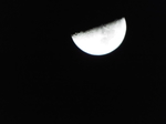 21:20の上弦の月