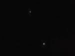 土星と木星　2020.12.15 17:55