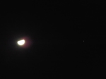 上弦の月と火星　2021.01.21 23:02
