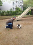 Nちゃんと私、公園で、2014.04.20